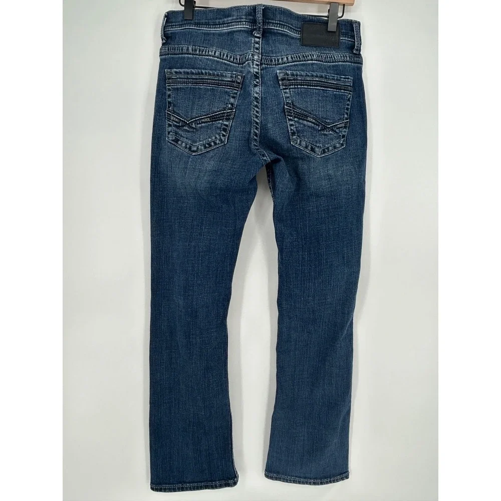 BKE Men's Aiden Dark Wash Bootcut Jeans In Size 30 X 30- Classic Denim